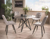 Sedia da pranzo in velluto Cherry II Grigio (2)