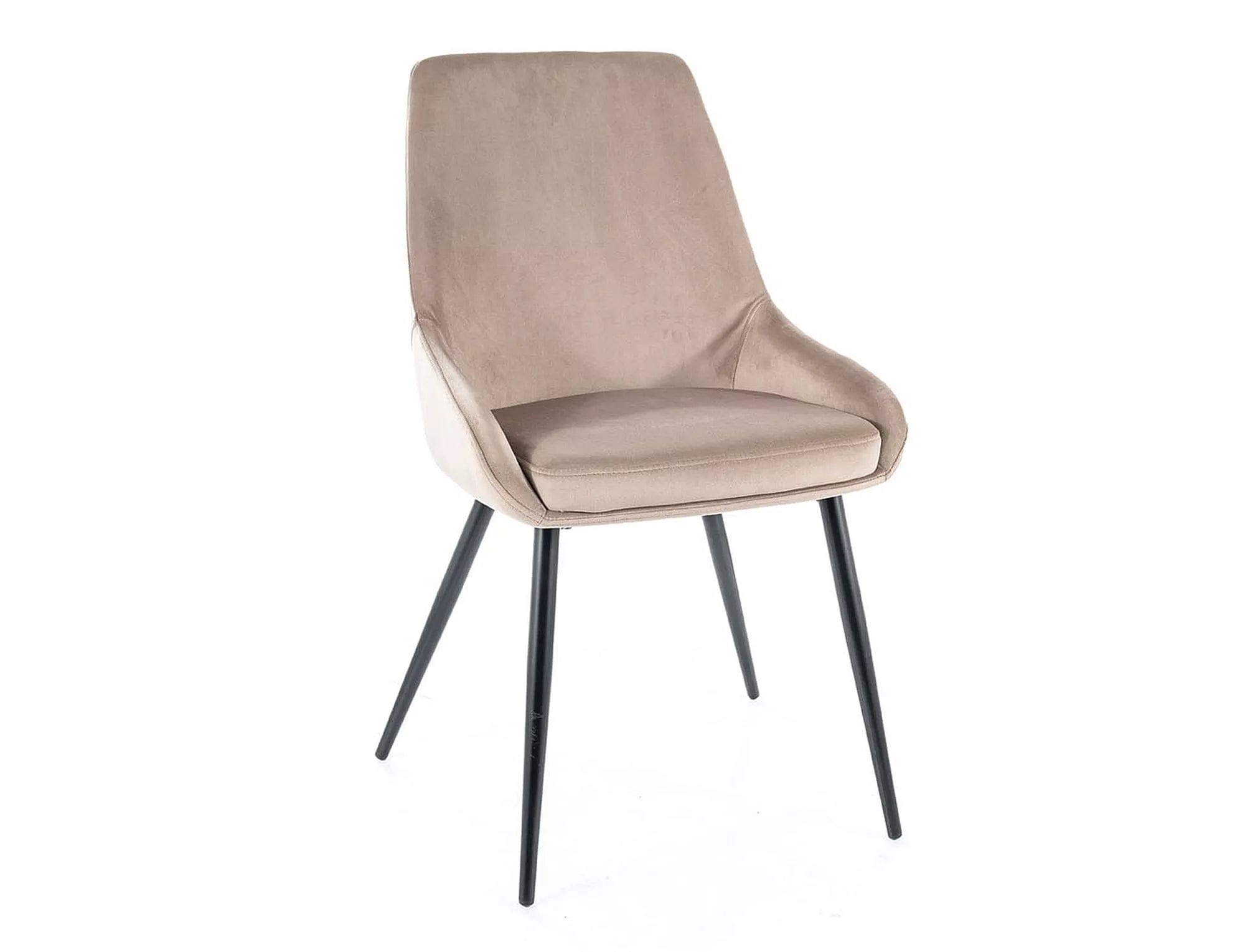 Sedia da pranzo in velluto Cobe Beige
