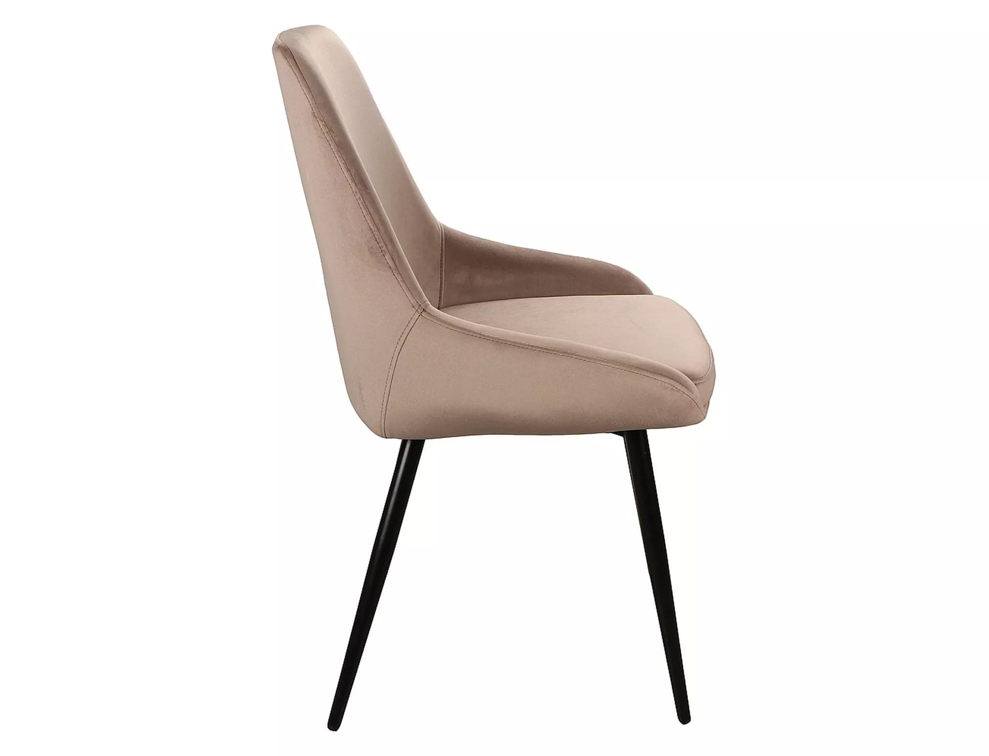 Sedia da pranzo in velluto Cobe Beige (2)