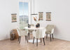 Sedia da pranzo in velluto Emilia Beige (1)