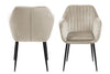 Sedia da pranzo in velluto Emilia Beige (3)