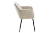 Sedia da pranzo in velluto Emilia Beige (4)