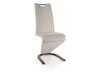 Sedia da pranzo in velluto H-090 Grigio