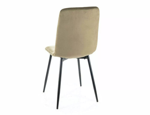 Sedia da pranzo in velluto Ivo Beige (1)