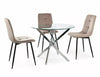 Sedia da pranzo in velluto Ivo Beige (2)