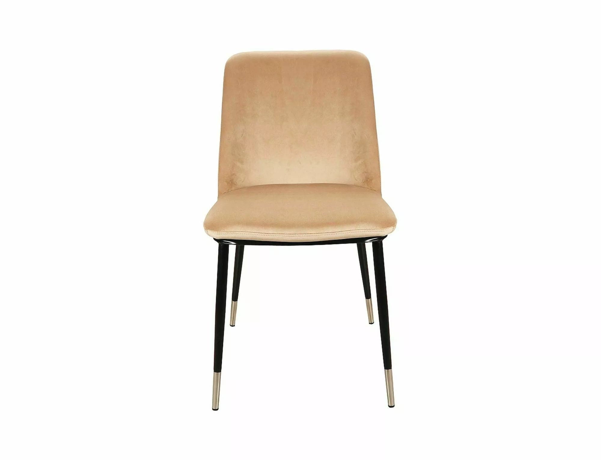 Sedia da pranzo in velluto Jill Beige (2)