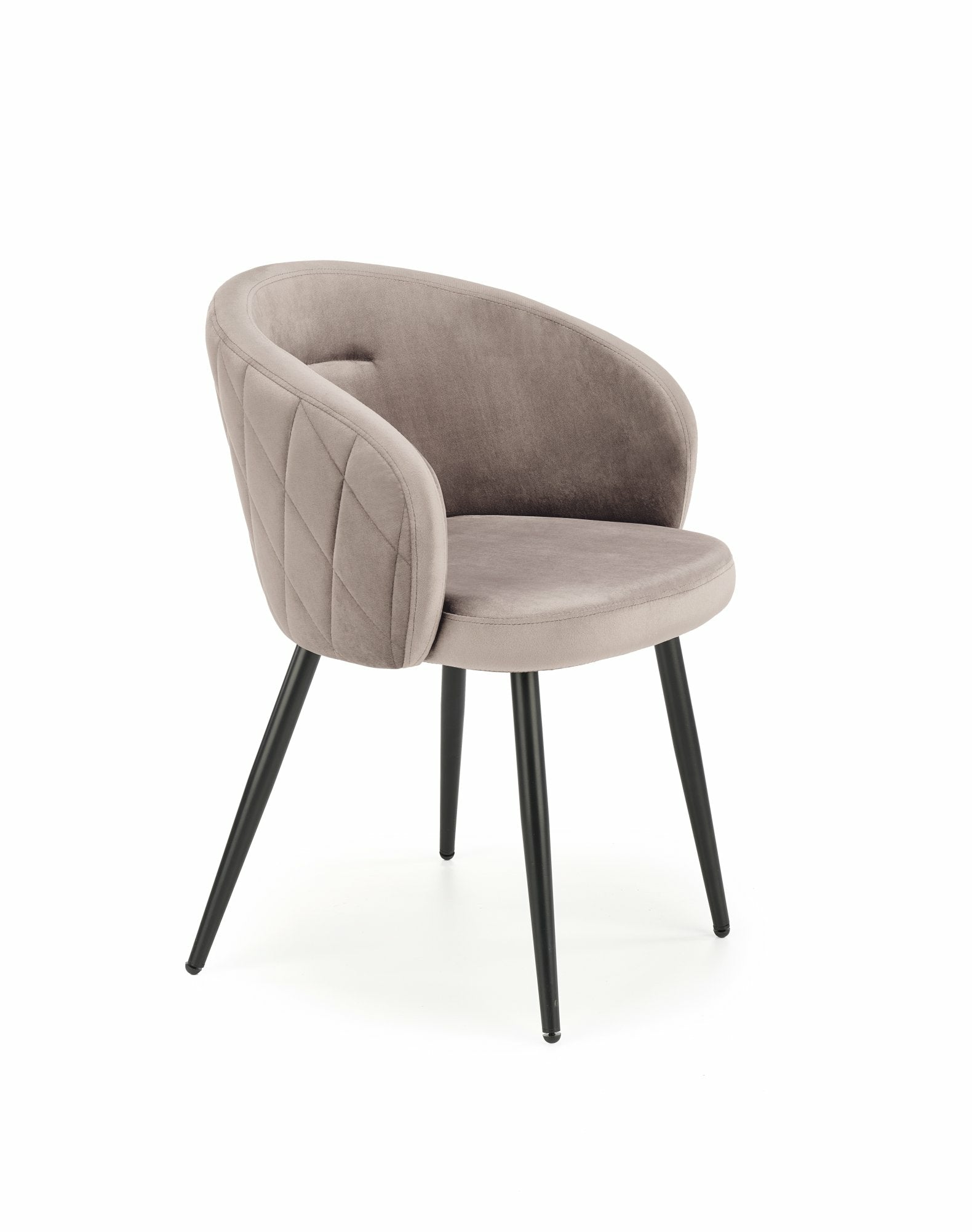 Sedia da pranzo in velluto K-430 Beige