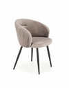 Sedia da pranzo in velluto K-430 Beige