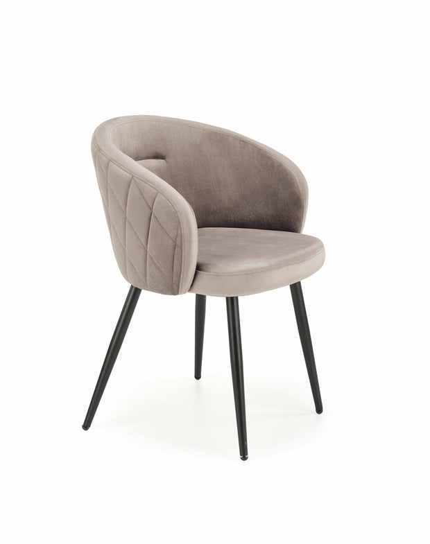 Sedia da pranzo in velluto K-430 Beige