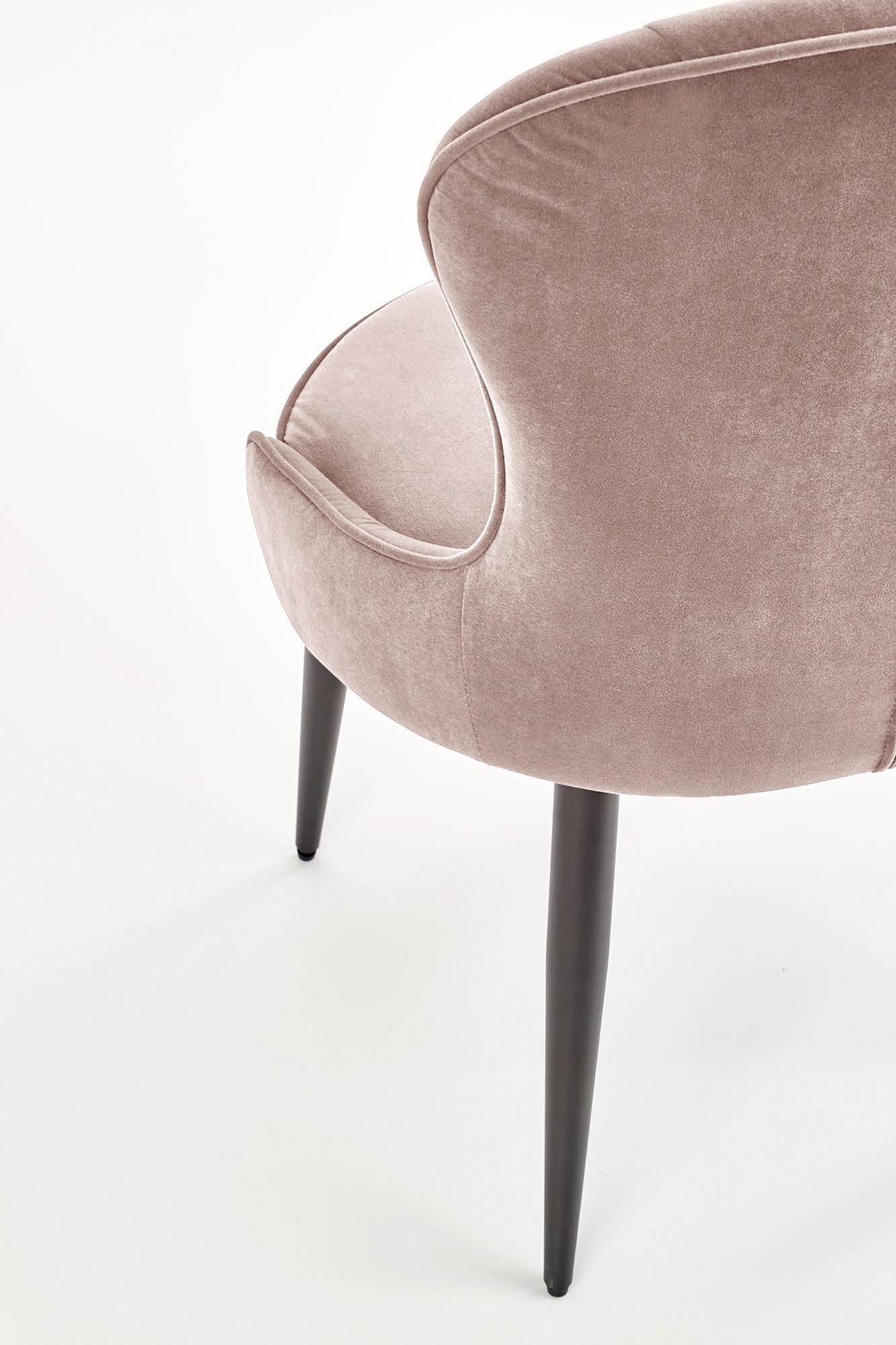 Sedia da pranzo in velluto K366 Beige (2)