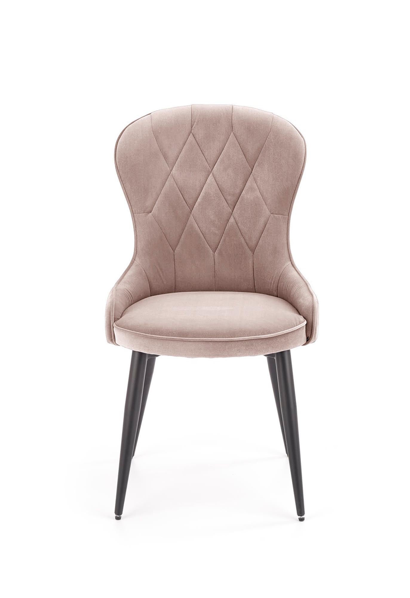 Sedia da pranzo in velluto K366 Beige (3)