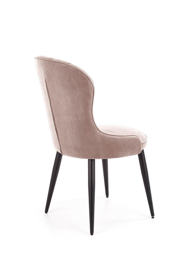 Sedia da pranzo in velluto K366 Beige (7)