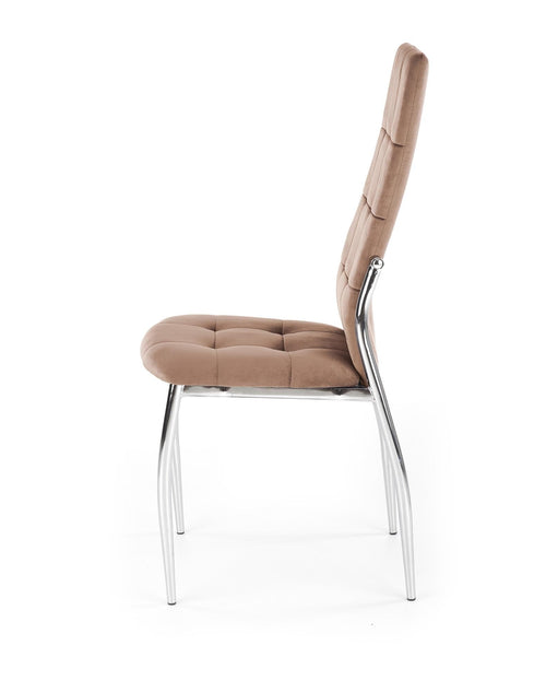 Sedia da pranzo in velluto K416 Beige (1)