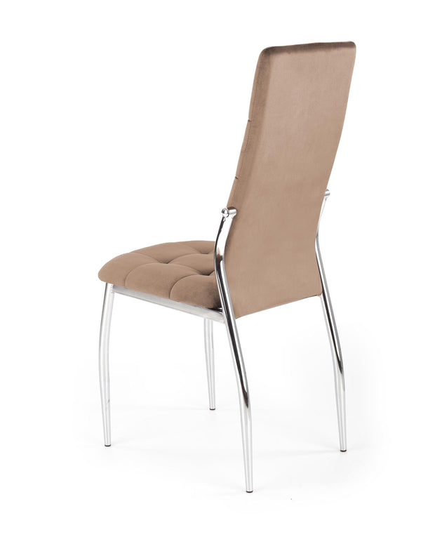 Sedia da pranzo in velluto K416 Beige (2)