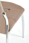 Sedia da pranzo in velluto K416 Beige (3)