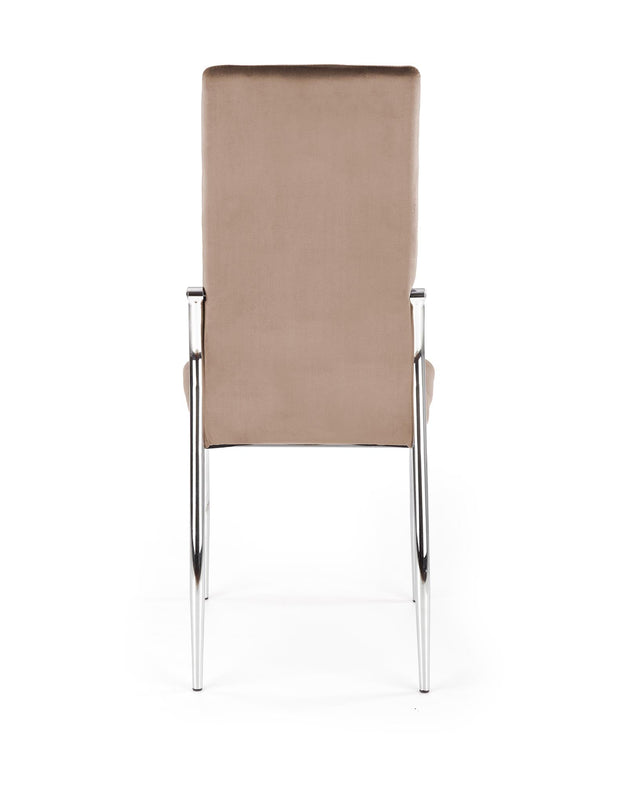Sedia da pranzo in velluto K416 Beige (6)