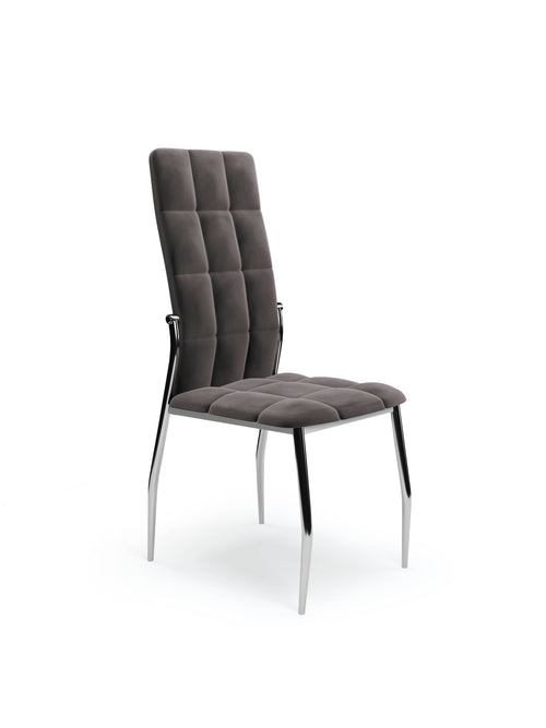 Halmar Sedia da pranzo in velluto K416 Grigio