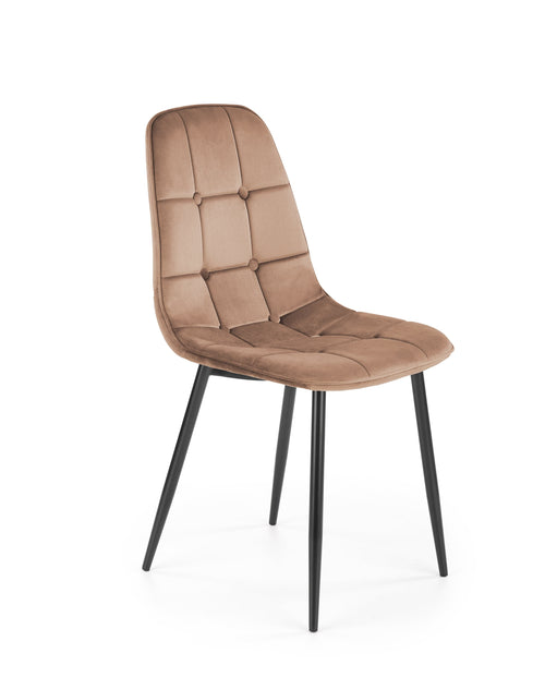 Halmar Sedia da pranzo in velluto K417 Beige