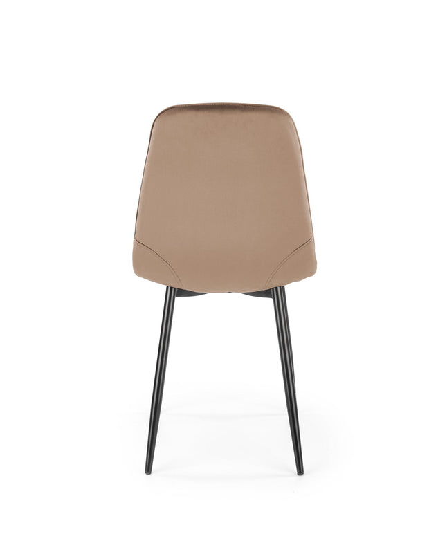 Sedia da pranzo in velluto K417 Beige (4)
