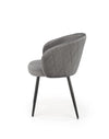 Sedia da pranzo in velluto K430 Grigio (3)