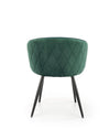Sedia da pranzo in velluto K430 Verde (1)