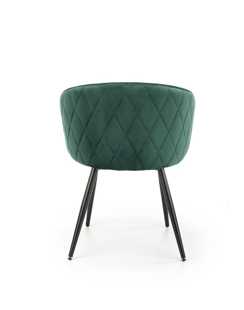 Sedia da pranzo in velluto K430 Verde (1)