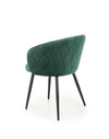 Sedia da pranzo in velluto K430 Verde (2)