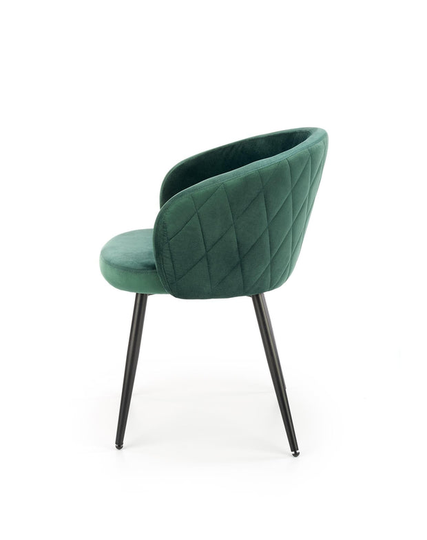 Sedia da pranzo in velluto K430 Verde (3)