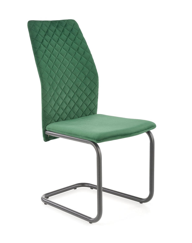 Sedia da pranzo in velluto K444 Verde