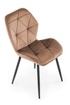 Sedia da pranzo in velluto K453 Beige (4)