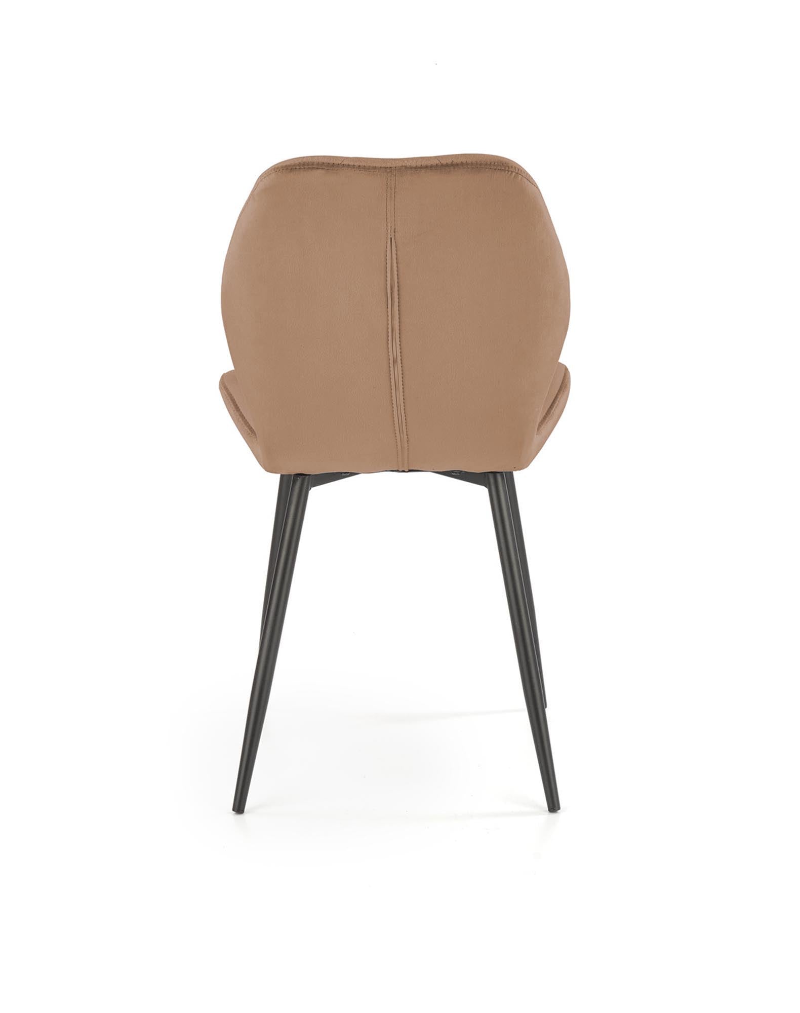 Sedia da pranzo in velluto K453 Beige (5)