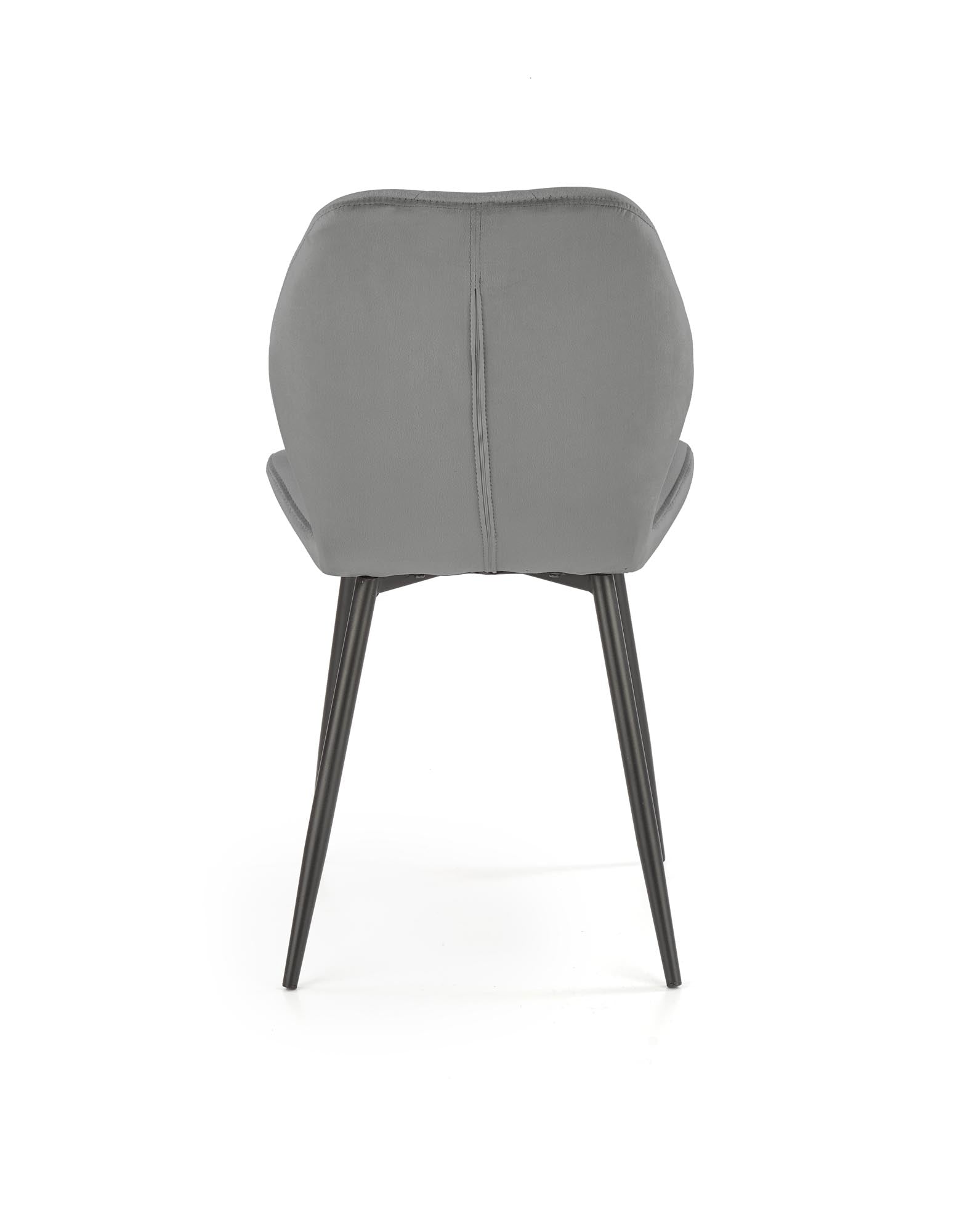 Sedia da pranzo in velluto K453 Grigio (5)