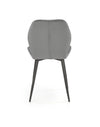 Sedia da pranzo in velluto K453 Grigio (5)
