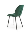 Sedia da pranzo in velluto K453 Verde (4)