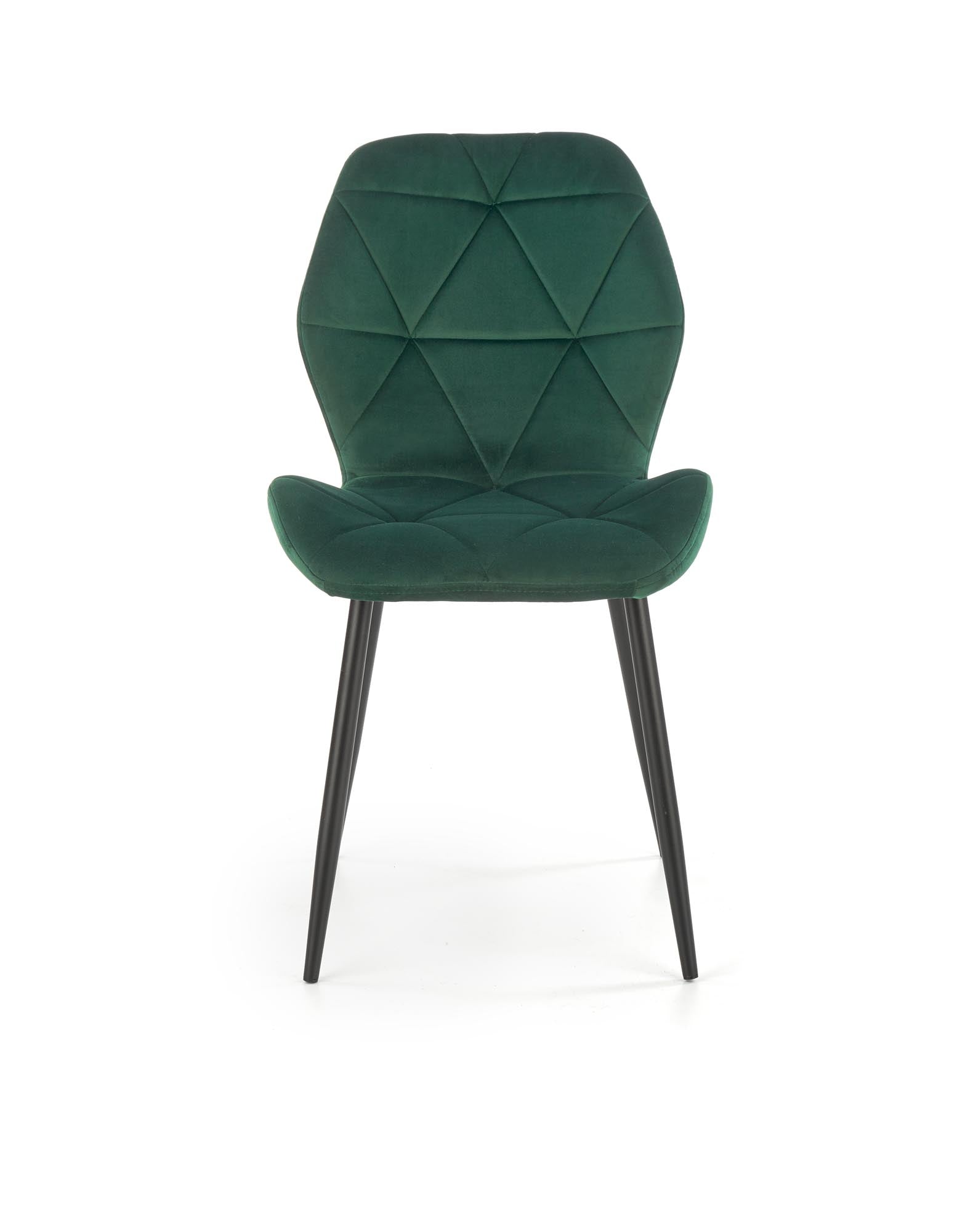 Sedia da pranzo in velluto K453 Verde (5)