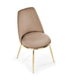 Sedia da pranzo in velluto K460 Beige (4)