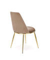 Sedia da pranzo in velluto K460 Beige (7)
