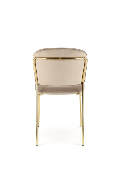 Sedia da pranzo in velluto K499 Beige (1)