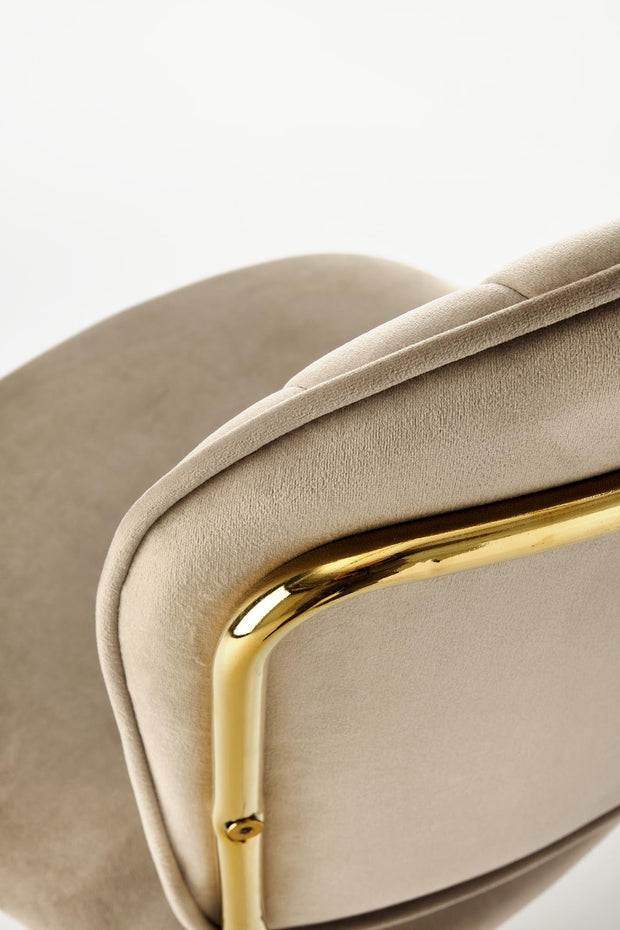 Sedia da pranzo in velluto K499 Beige (6)