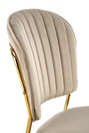 Sedia da pranzo in velluto K499 Beige (7)