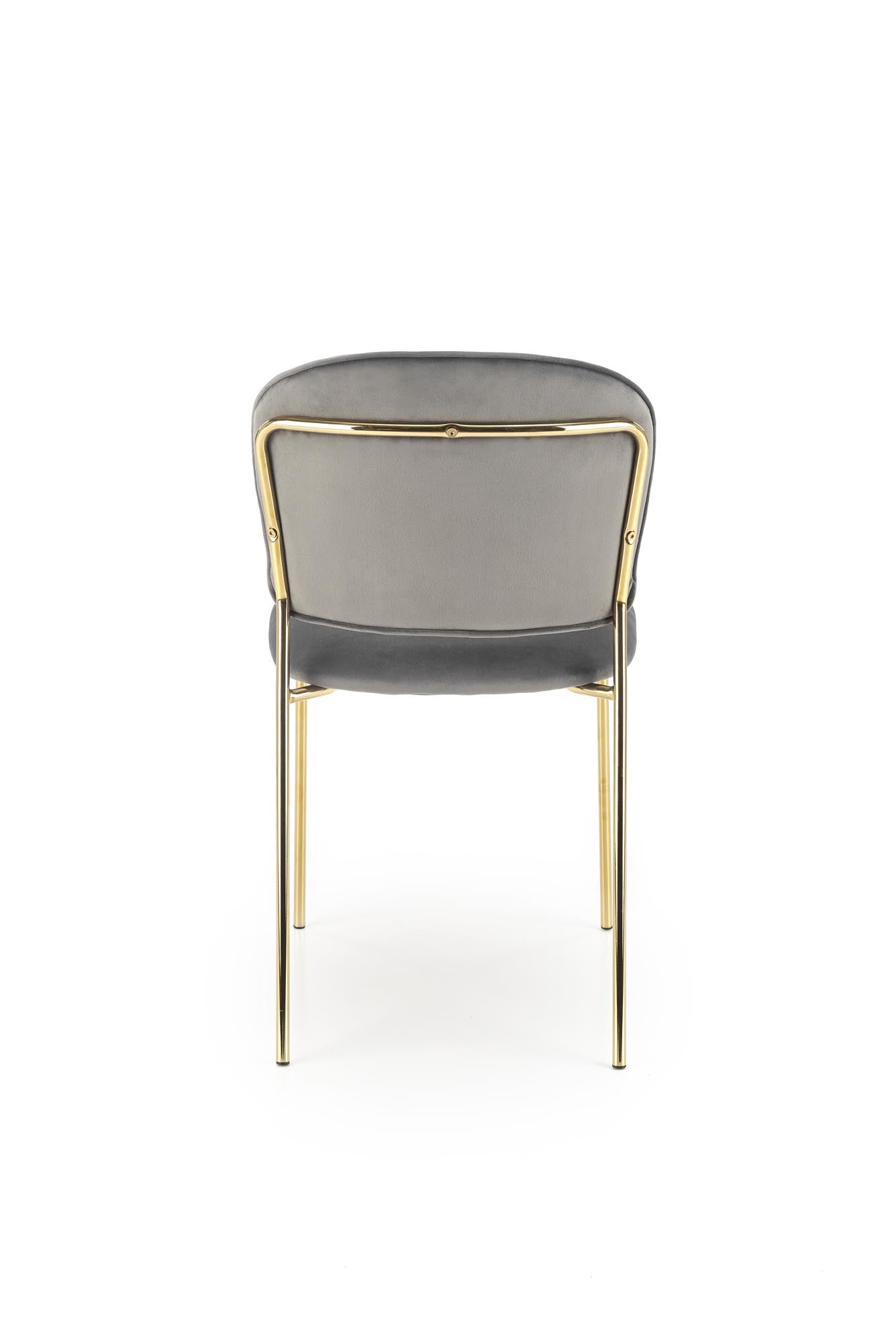 Sedia da pranzo in velluto K499 Grigio (1)