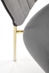 Sedia da pranzo in velluto K499 Grigio (6)