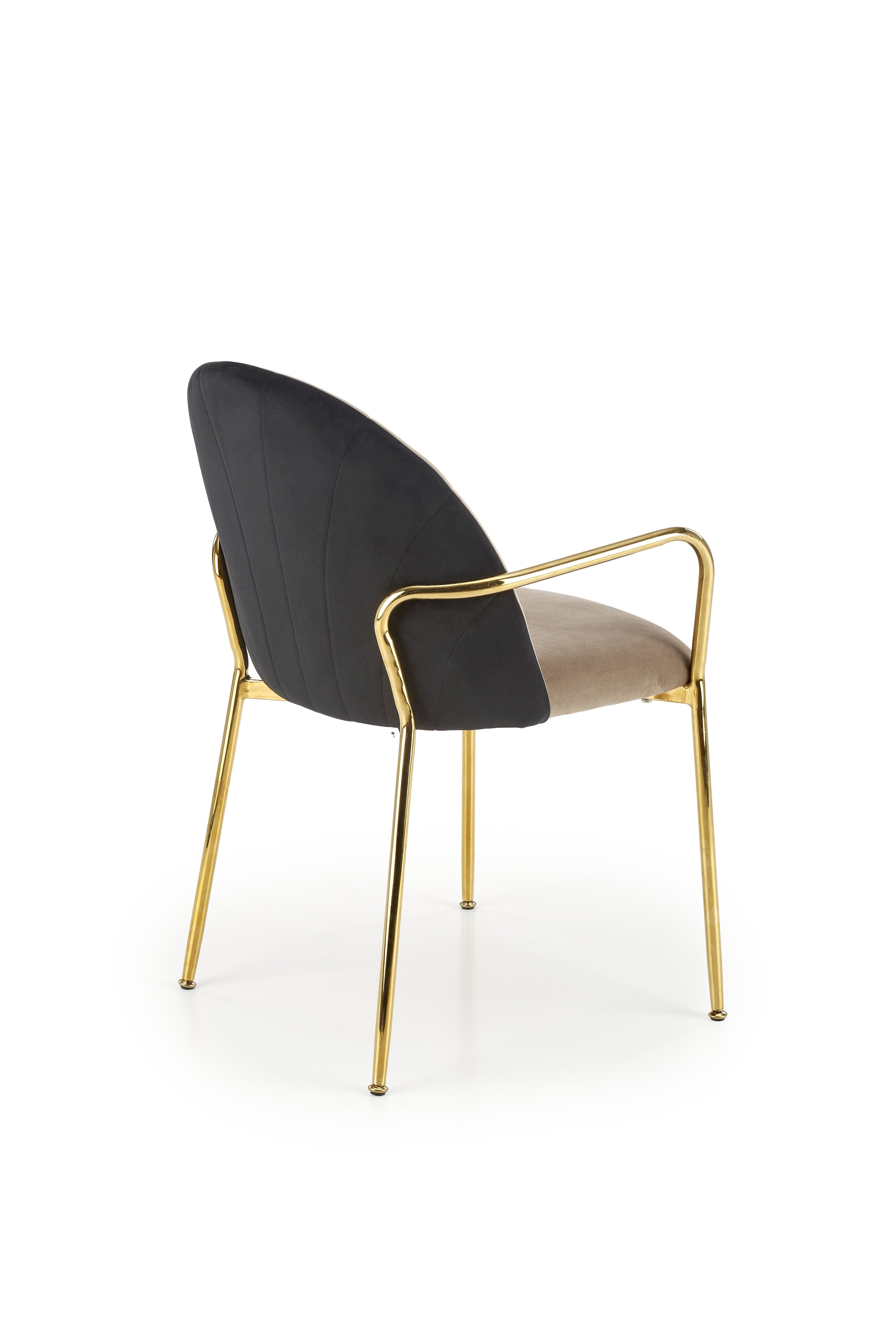Sedia da pranzo in velluto K500 Beige (4)