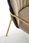 Sedia da pranzo in velluto K500 Beige (6)