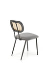 Sedia da pranzo in velluto K503 Grigio (4)