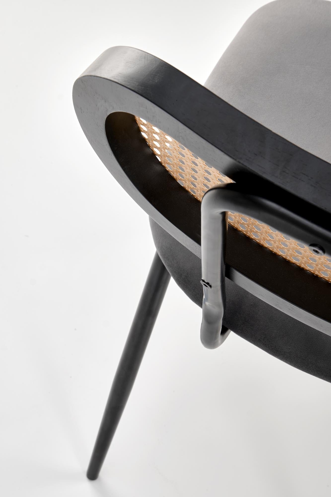 Sedia da pranzo in velluto K503 Grigio (7)