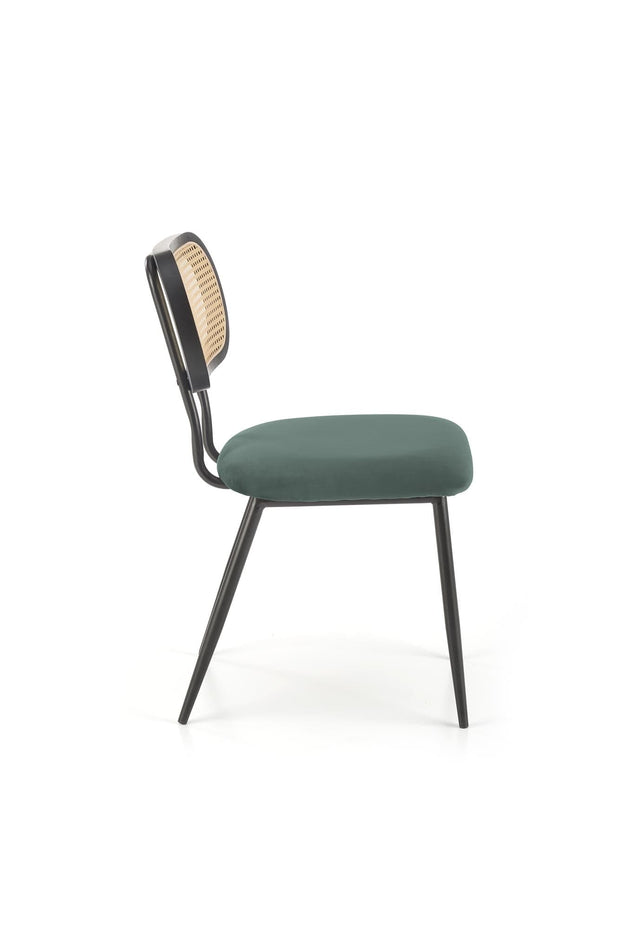 Sedia da pranzo in velluto K503 Verde (2)