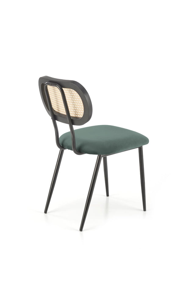 Sedia da pranzo in velluto K503 Verde (3)