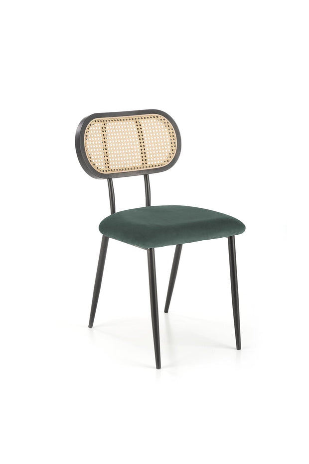 Sedia da pranzo in velluto K503 Verde (7)