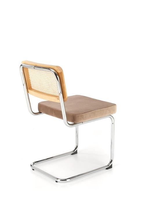 Sedia da pranzo in velluto K504 Beige (1)
